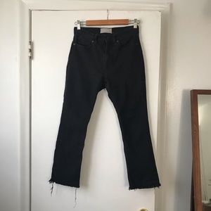 EVERLANE Black Kick Crop Jeans